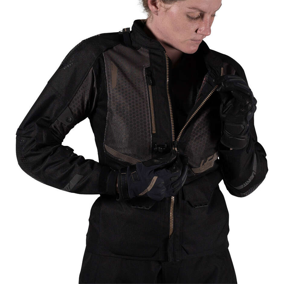 Veste d'aventure pour femme Leatt JACKET ADV FLOWTOUR 5.5 WOM Noir