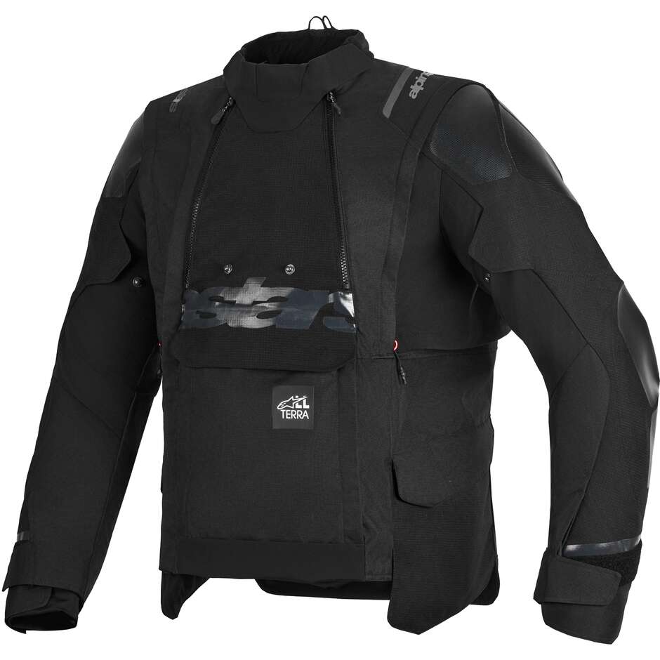 Veste de moto Alpinestars HAROK V2 DRYSTAR® noire Adventure