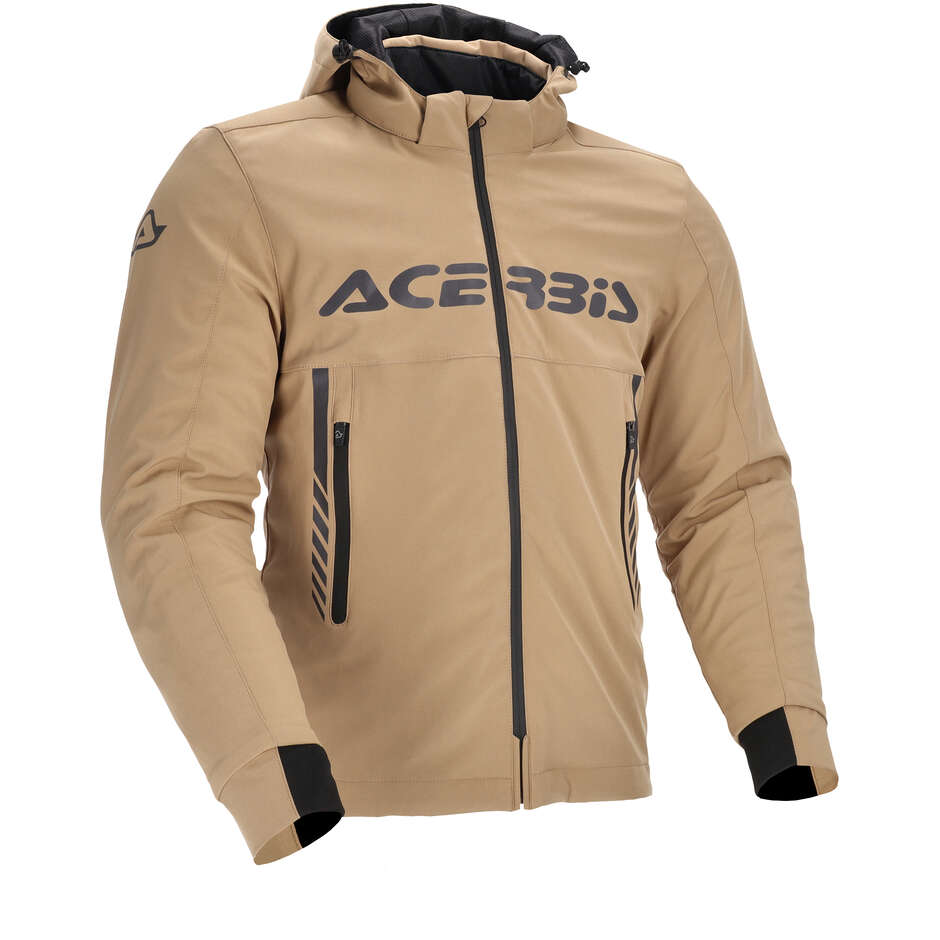 Veste de moto beige Acerbis LOKY