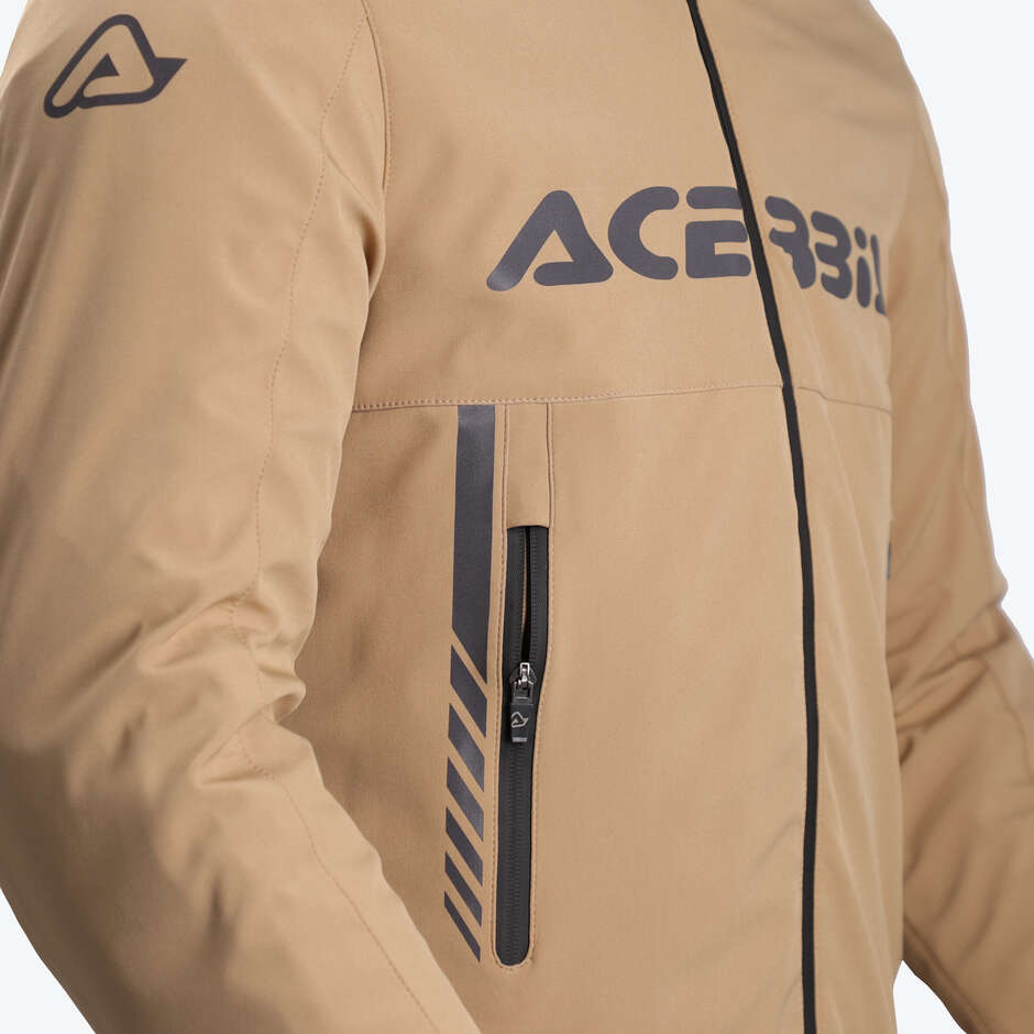 Veste de moto beige Acerbis LOKY