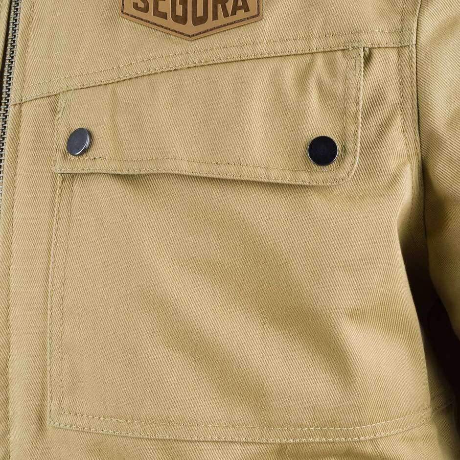 Veste de moto beige Segura TAMPICO
