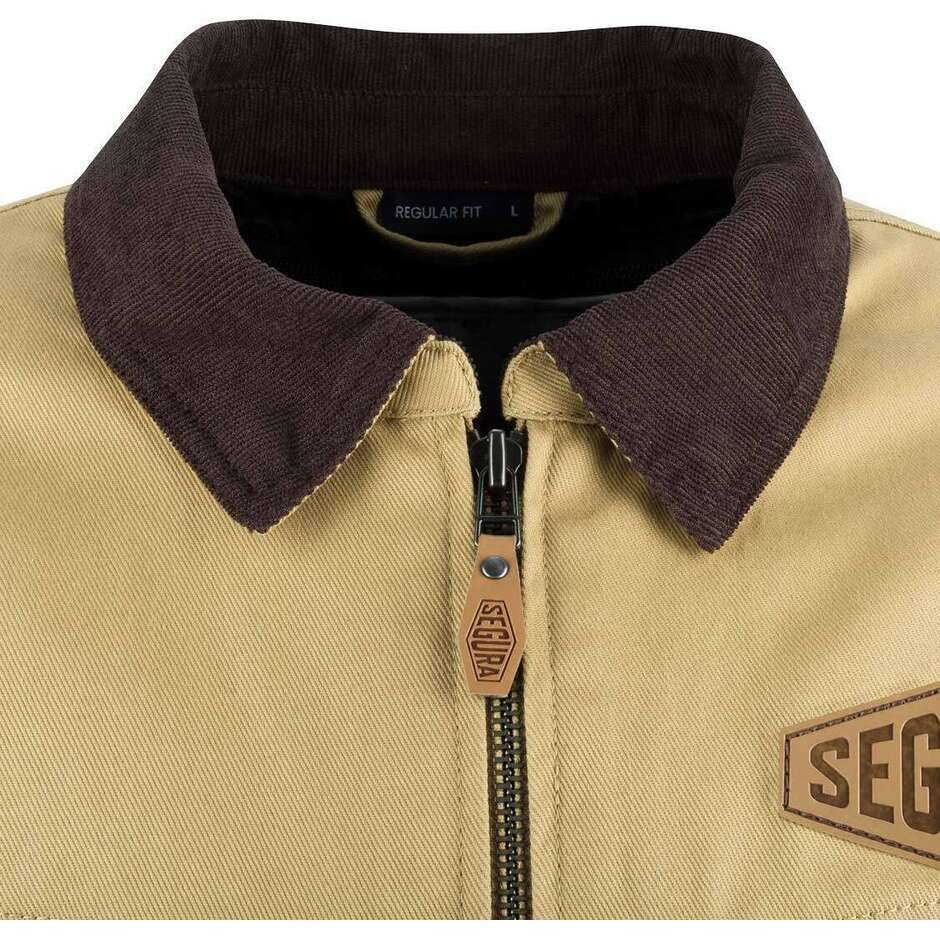 Veste de moto beige Segura TAMPICO