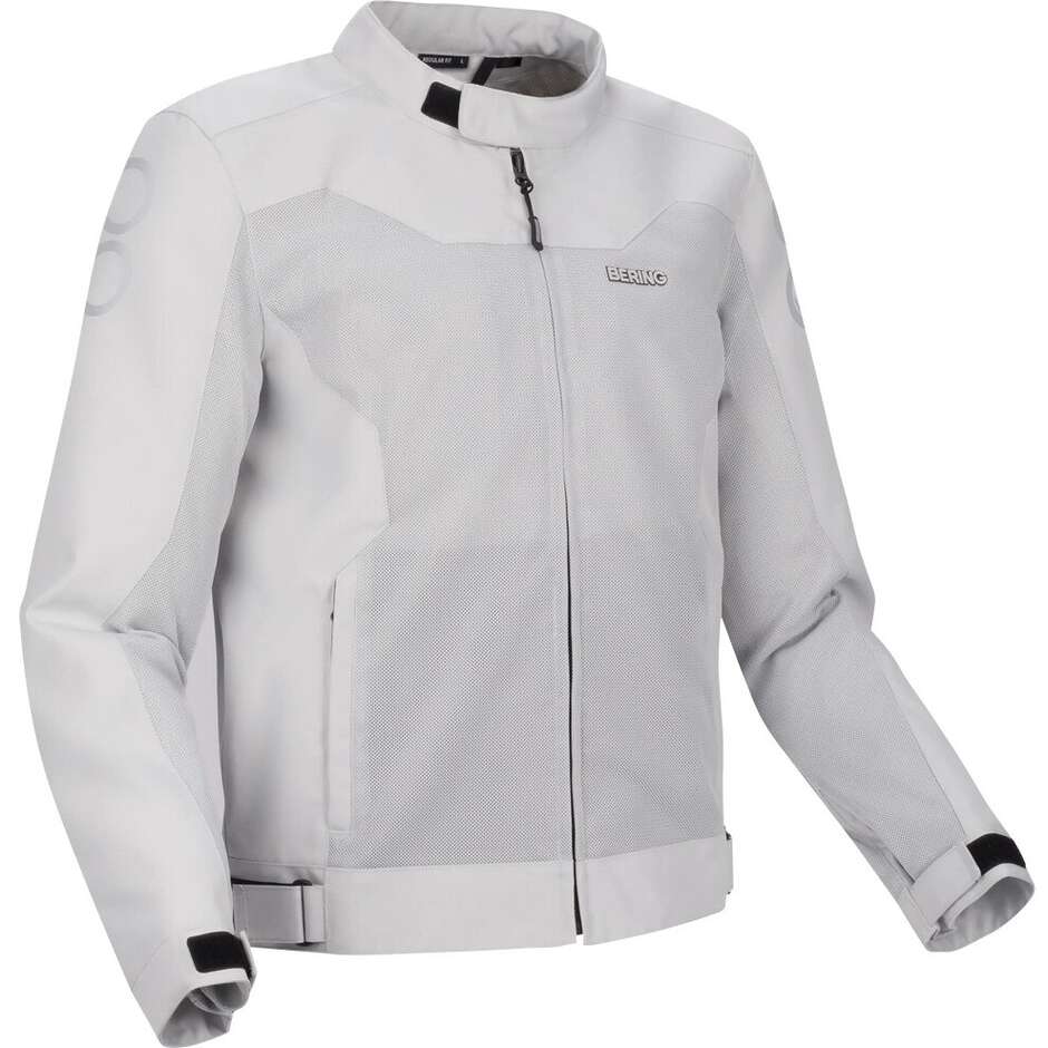 Veste de moto BERING ALIAS gris clair