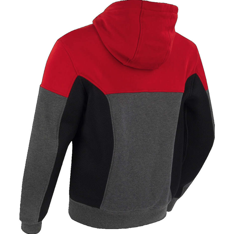 Veste de moto Bering HOODIZ VENTED Anthracite Rouge