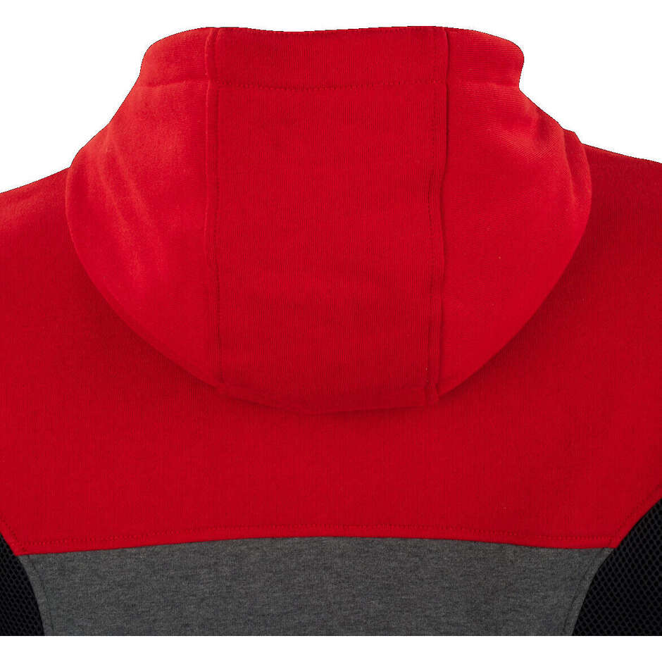 Veste de moto Bering HOODIZ VENTED Anthracite Rouge