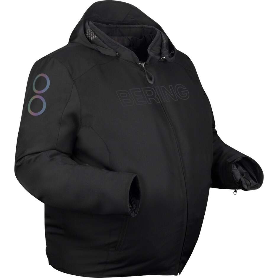 Veste de moto Bering WARWICK King Size noire