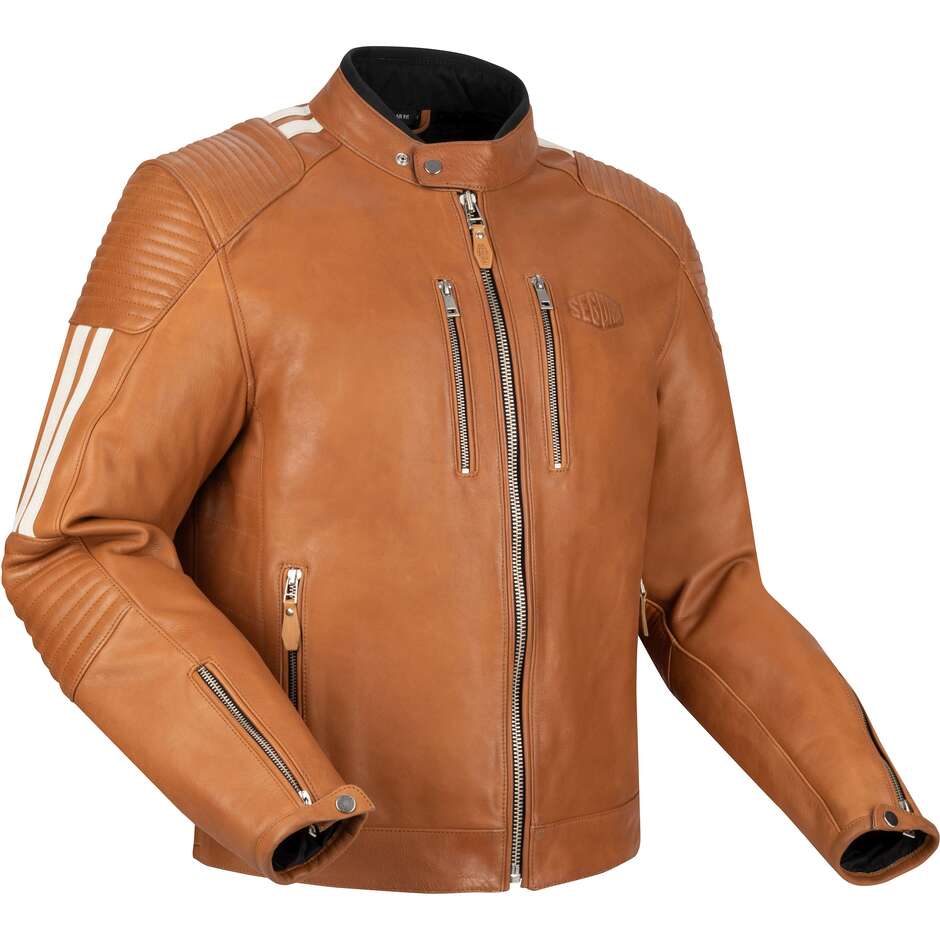 Veste de moto blanche camel Segura ORION