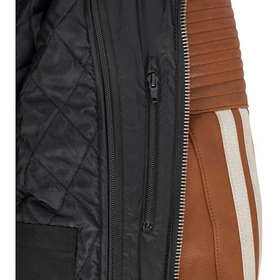 Veste de moto blanche camel Segura ORION