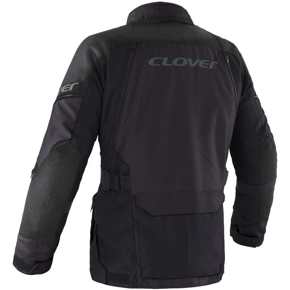 Veste de moto Clover OUTLAND 3 WP noire
