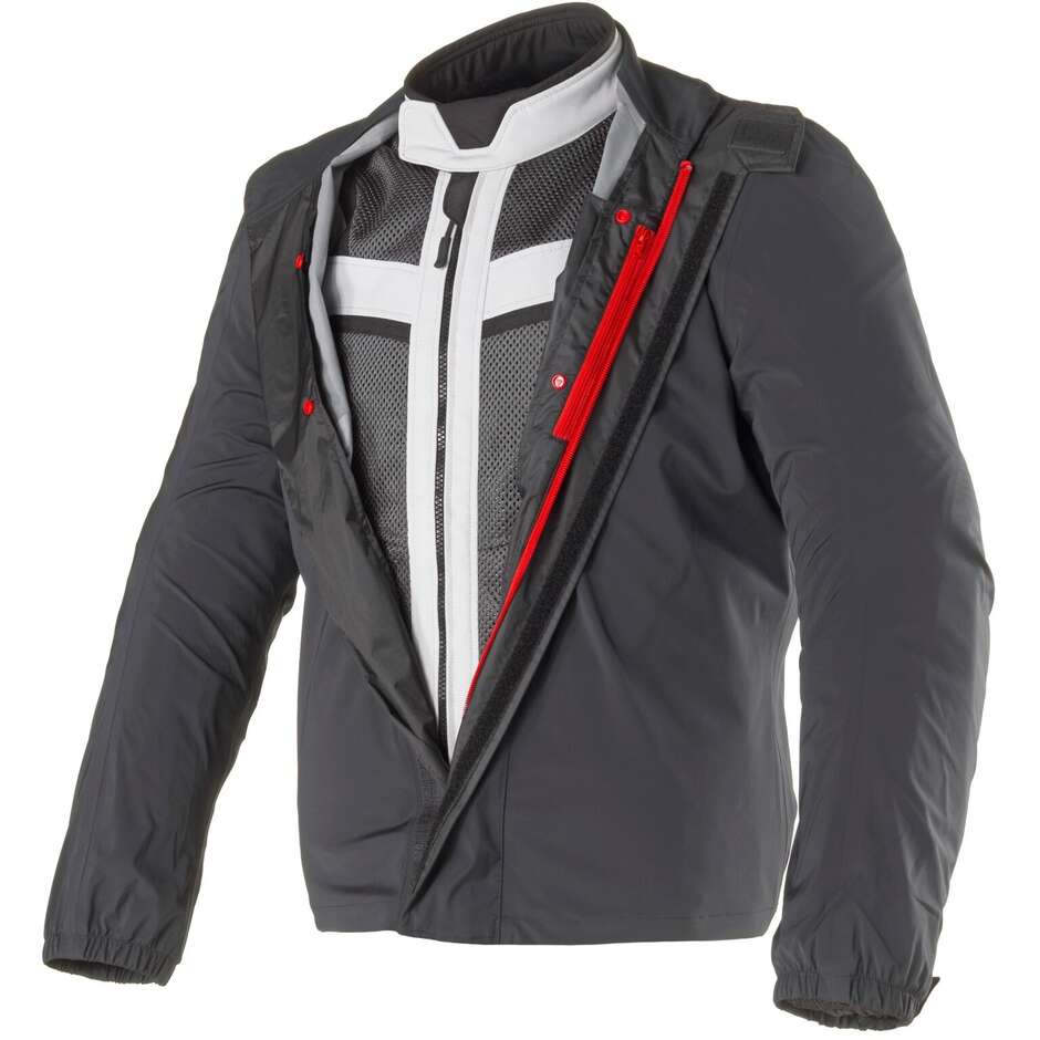 Veste de moto Clover VENTOURING 4 WP Jaune Gris foncé Noir