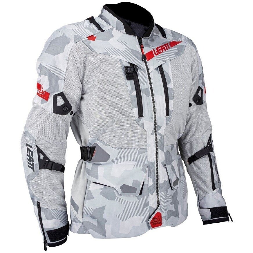 Veste de moto cross Leatt JACKET ADV FLOWTOUR 7.5 grise