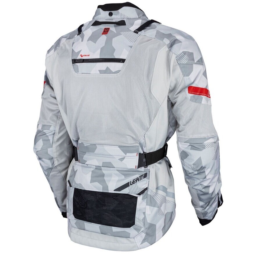 Veste de moto cross Leatt JACKET ADV FLOWTOUR 7.5 grise