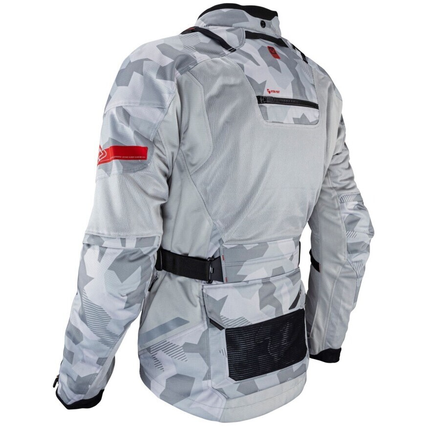 Veste de moto cross Leatt JACKET ADV FLOWTOUR 7.5 grise