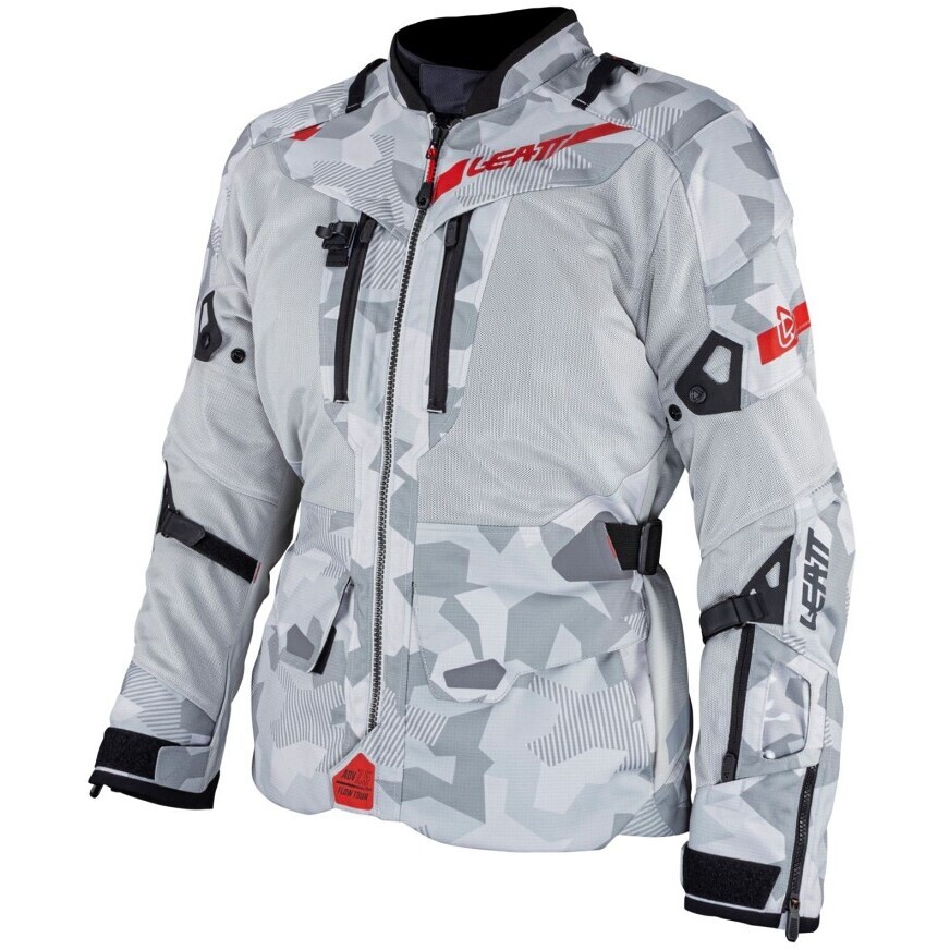 Veste de moto cross Leatt JACKET ADV FLOWTOUR 7.5 grise