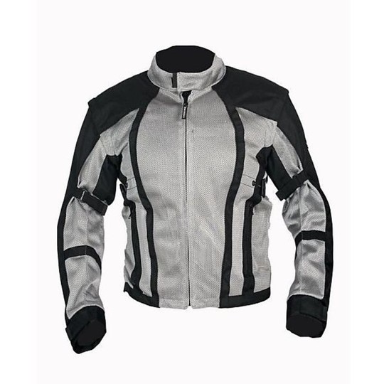 LOVO Veste De Moto Perforée Tricouche D'été Pour Homme, Gris, XS LOVO Veste De Moto Perforée Tricouche D'été Pour Homme, Gris, XS