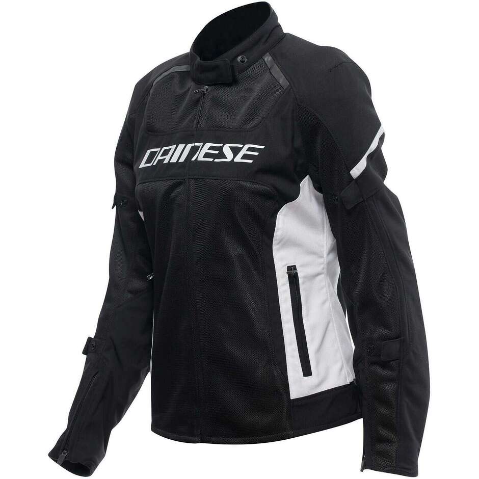 Veste de moto Dainese AIR FRAME 3 WMN pour femme # Noir Blanc