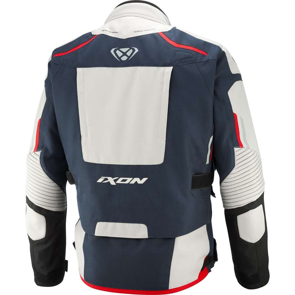 Veste de moto d'été Ixon MIDGARD C GREGE bleu marine et noir - TAILLE C - CONFORMATA