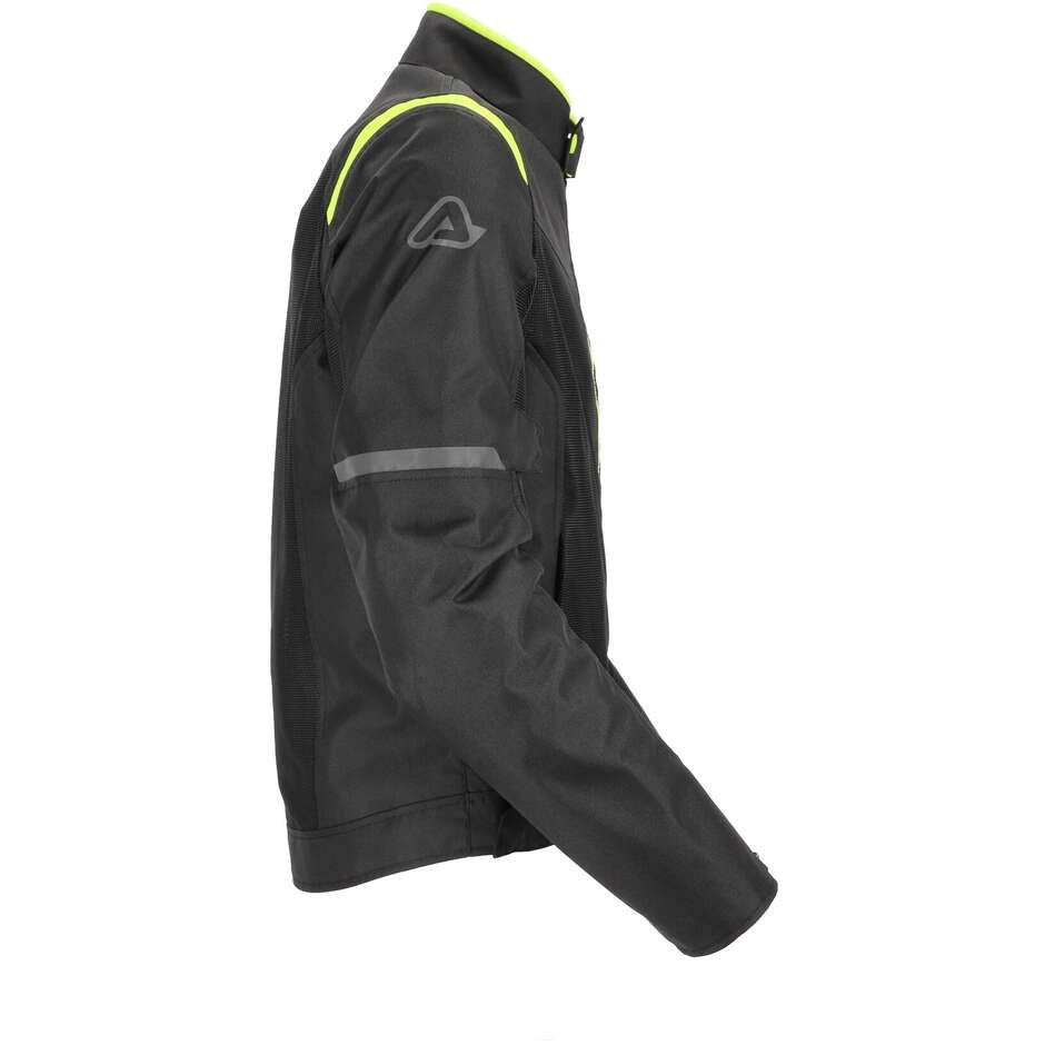 Veste de moto d'été perforée Acerbis New RAMSEY My Vented 2.0 CE noir jaune