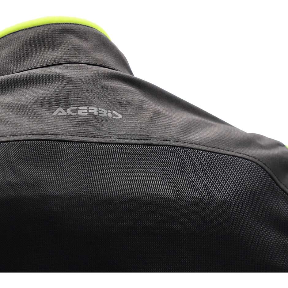 Veste de moto d'été perforée Acerbis New RAMSEY My Vented 2.0 CE noir jaune