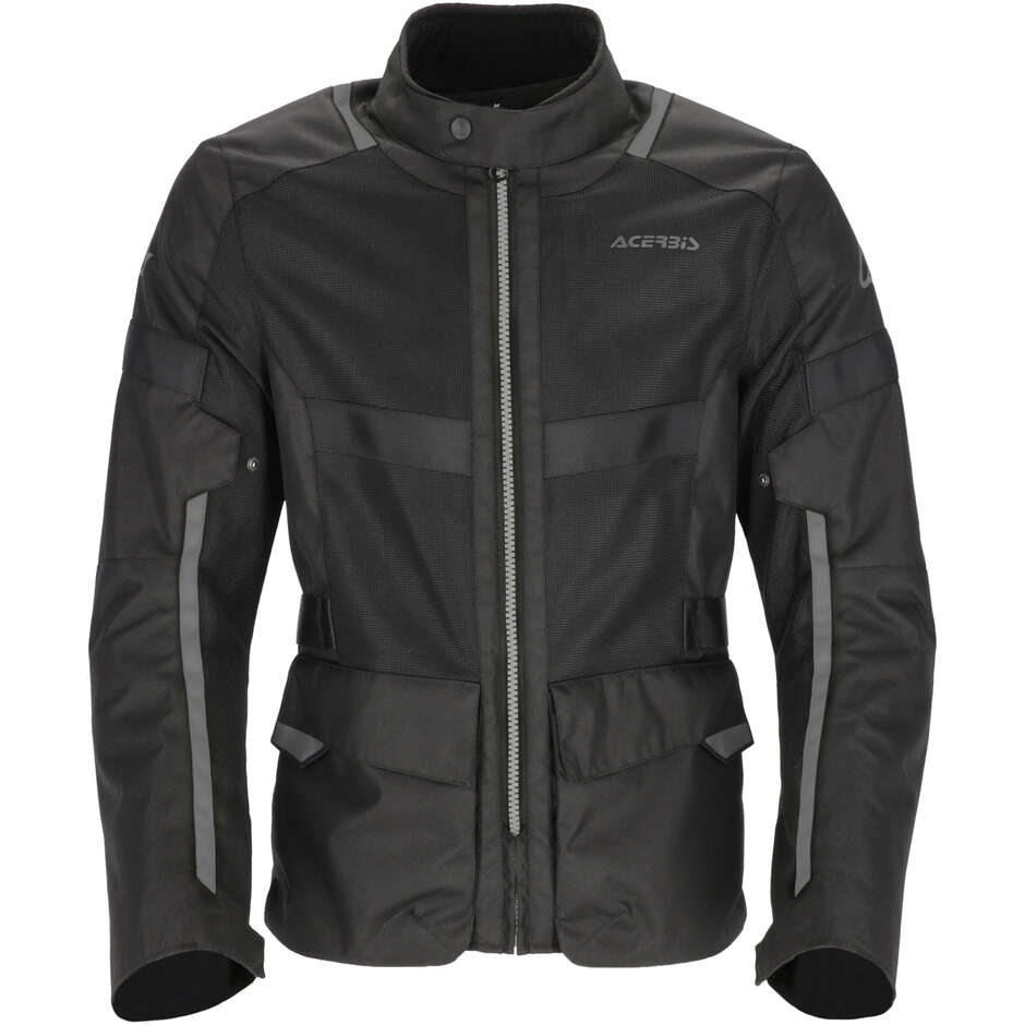 Veste de moto d'été perforée pour femme Acerbis New RAMSEY LONG LADY, noire