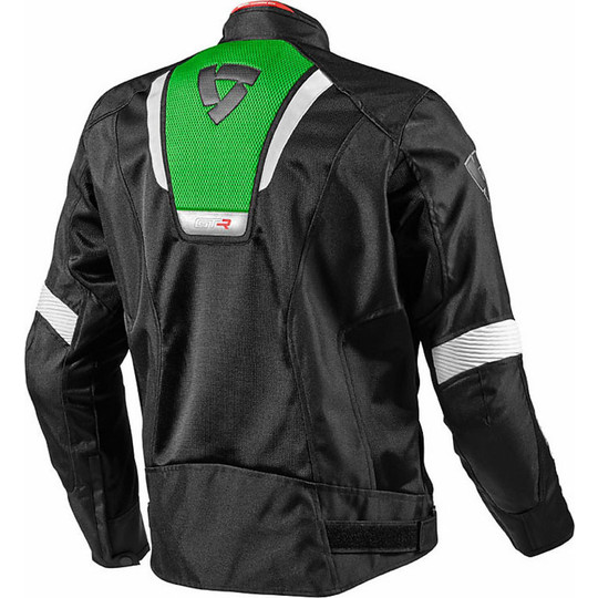 Veste de moto d'été Rev'it en tissu GT-R Air noir / vert