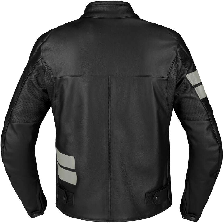 Veste de moto en cuir Spidi ROAR Black Ice