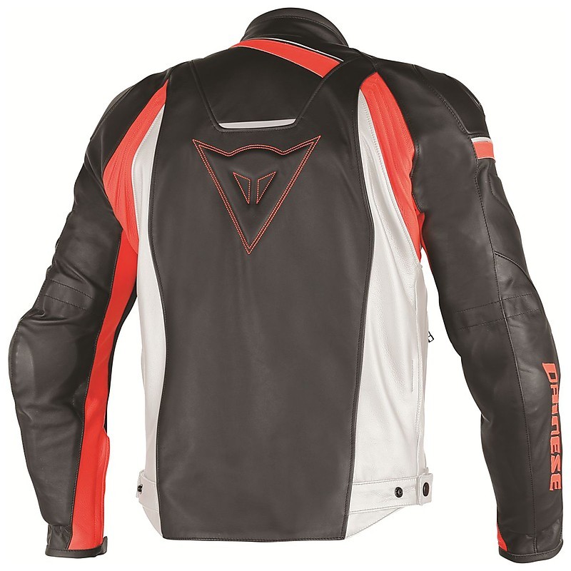 Dainese Blouson Moto Dainese Racing 3 Dry Noir Blanc Rouge N32 Jacket 