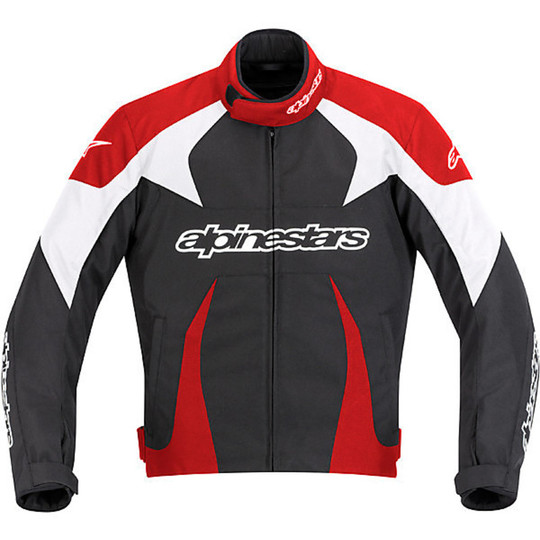 Veste de moto en tissu Alpinestar T-GP Plus noir / blanc / rouge