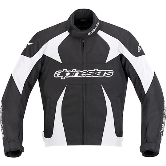 Veste de moto en tissu Alpinestar T-GP Plus noir / blanc