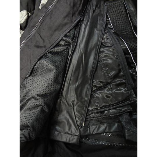 Veste de moto en tissu Berik 2.0 modèle 10477 triple couche noir jaune fluo 4 saisons nouveau 2015