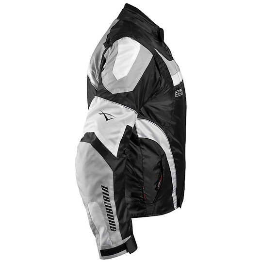 Veste de moto en tissu certifié American-Pro VIGOROUS noir gris