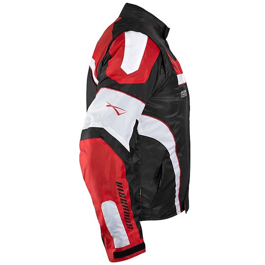 Veste de moto en tissu certifié American-Pro VIGOROUS noir rouge