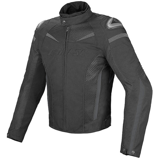 Veste de moto en tissu Dainese Super Speed D-Dry noir / mouette foncée