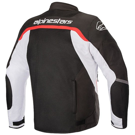 Veste de moto en tissu d'été Alpinestars VIPER v2 AIR noir blanc rouge