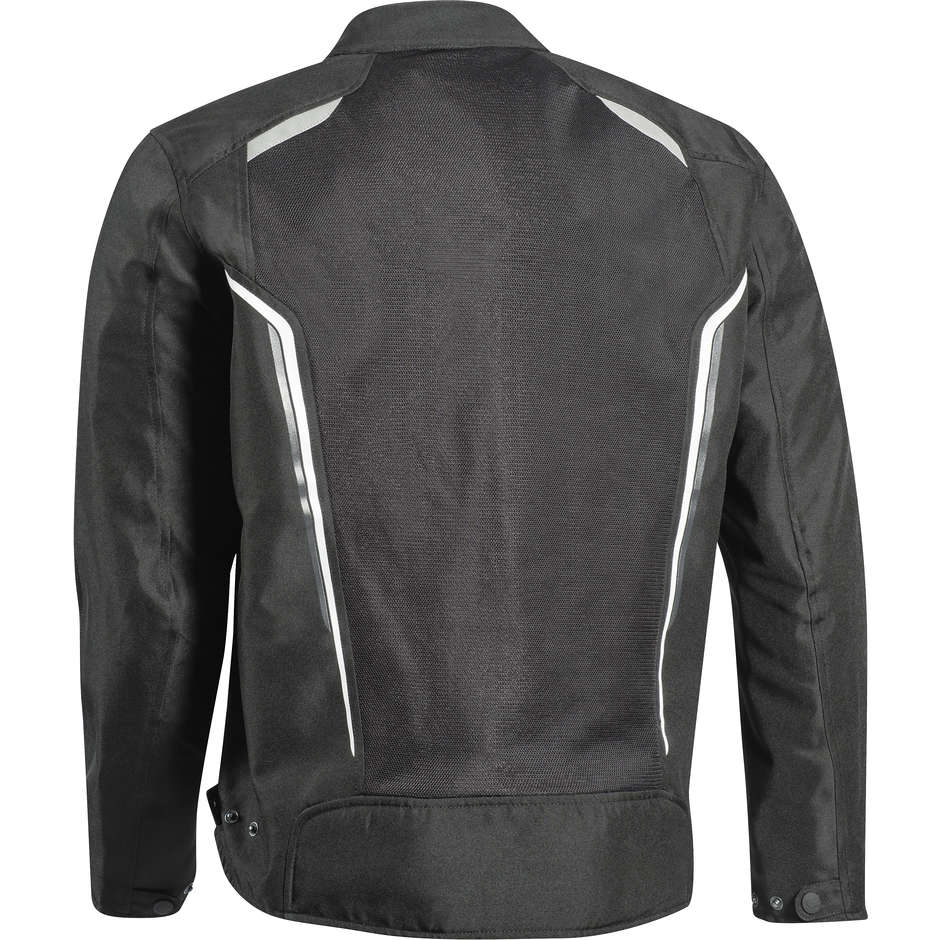 Veste de moto en tissu d'été perforé Ixon COOL AIR C-Sizing Noir