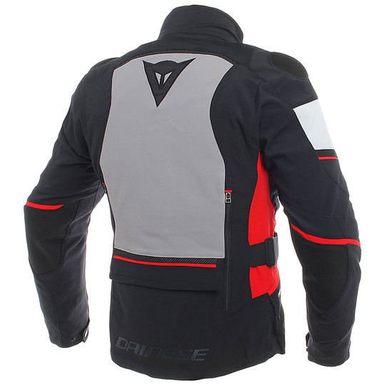 Veste de moto en tissu Gain-Tex Dainese CARVE MASTER 2 Noir Rouge