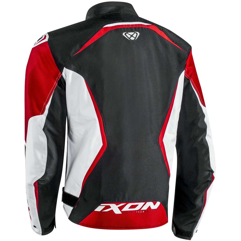 Veste de moto en tissu Ixon Sprinter noir blanc rouge