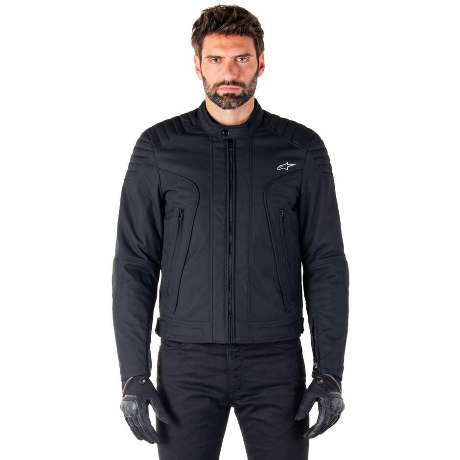 Veste de moto en tissu noir Alpinestars CLAYTON WR