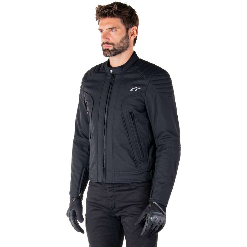 Veste de moto en tissu noir Alpinestars CLAYTON WR