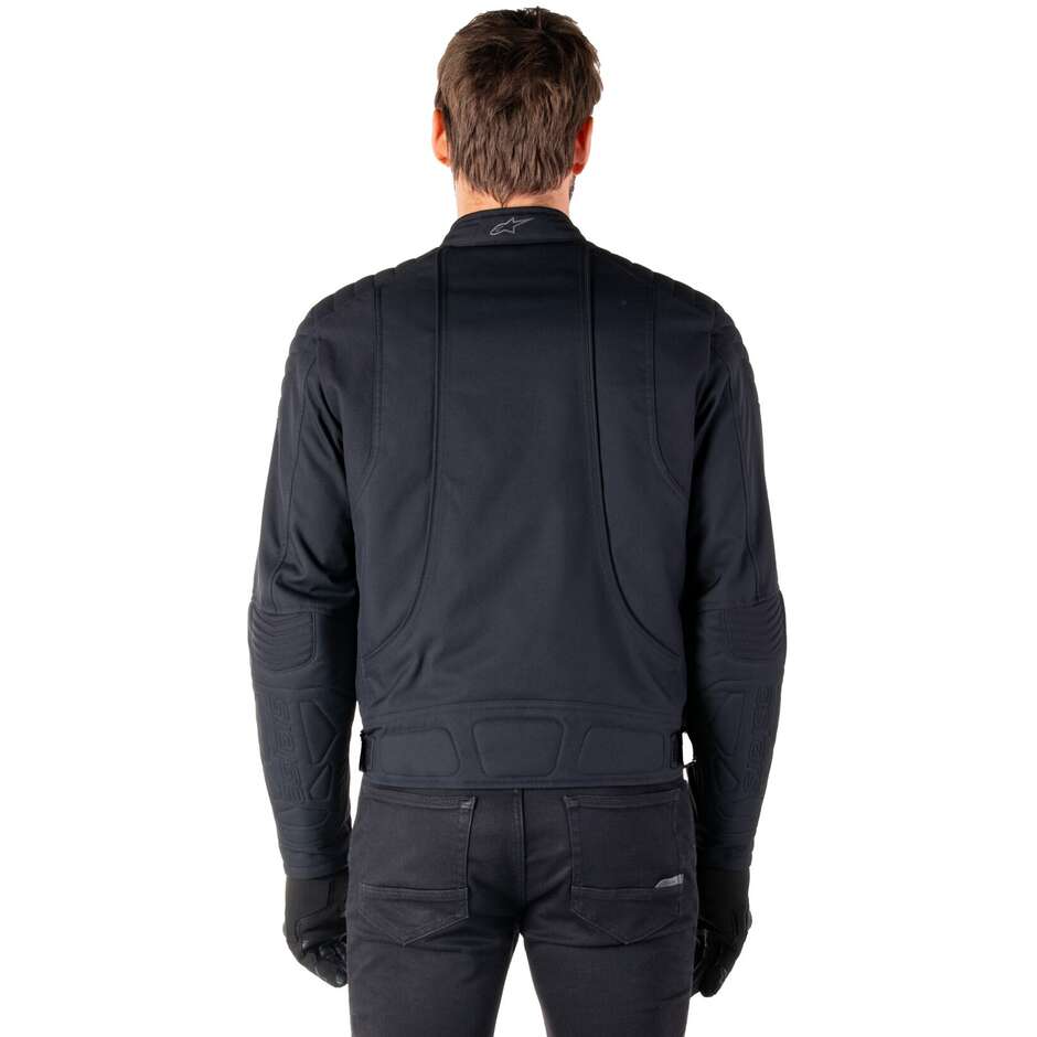 Veste de moto en tissu noir Alpinestars CLAYTON WR