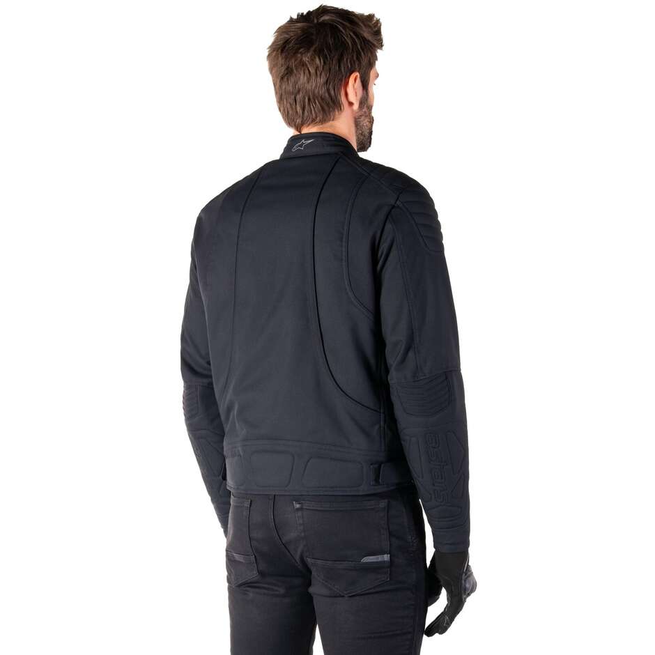 Veste de moto en tissu noir Alpinestars CLAYTON WR