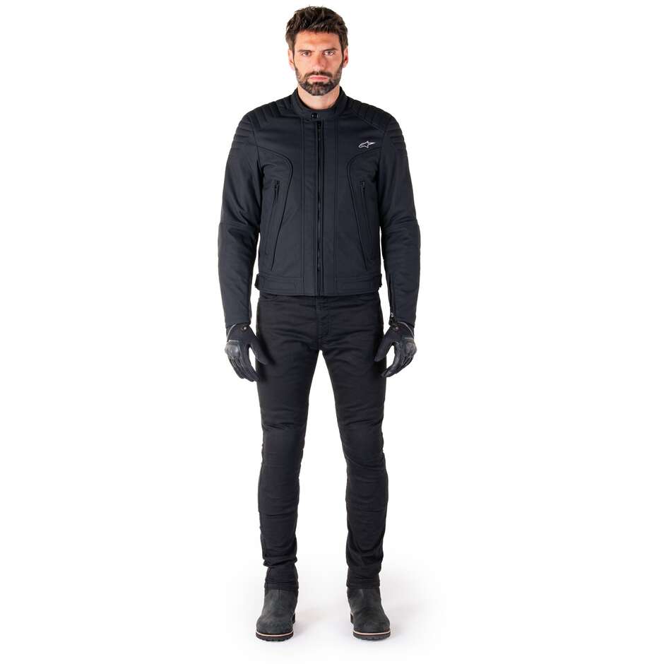 Veste de moto en tissu noir Alpinestars CLAYTON WR