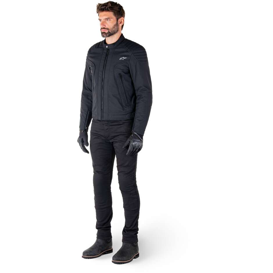 Veste de moto en tissu noir Alpinestars CLAYTON WR