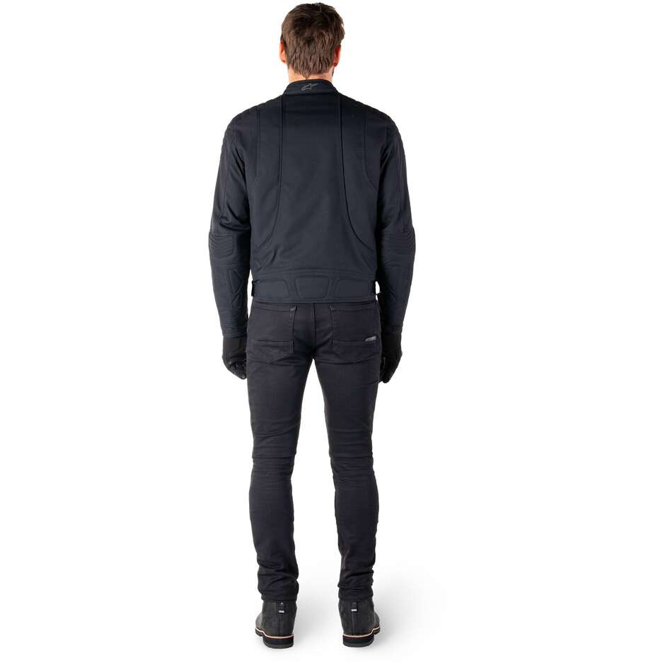 Veste de moto en tissu noir Alpinestars CLAYTON WR