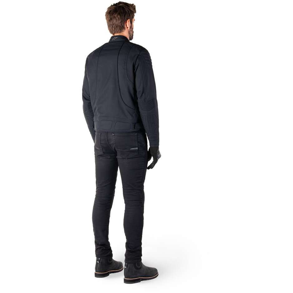 Veste de moto en tissu noir Alpinestars CLAYTON WR