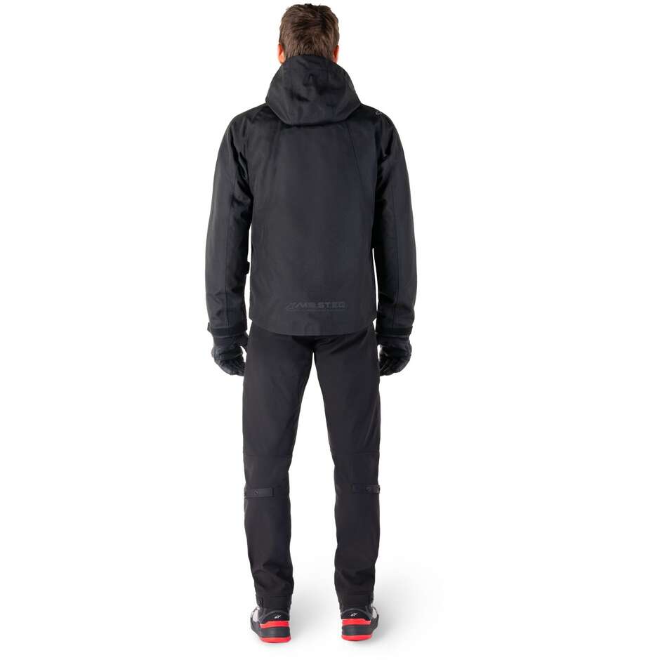 Veste de moto en tissu noir Alpinestars MORUSH WP PARKA
