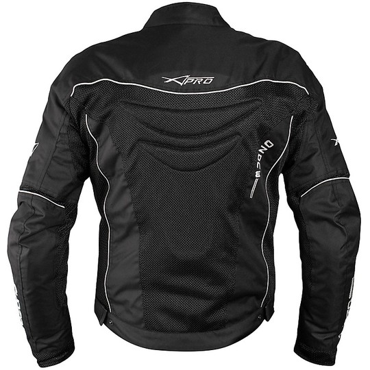 Veste de moto en tissu perforé Summer A-Pro OZONE Noir
