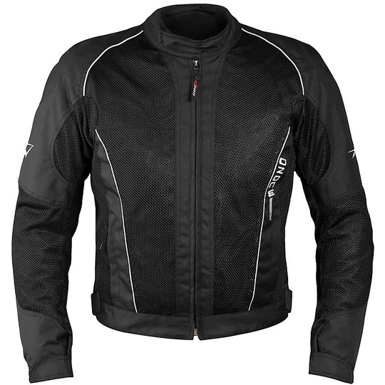 Veste de moto en tissu perforé Summer A-Pro OZONE Noir