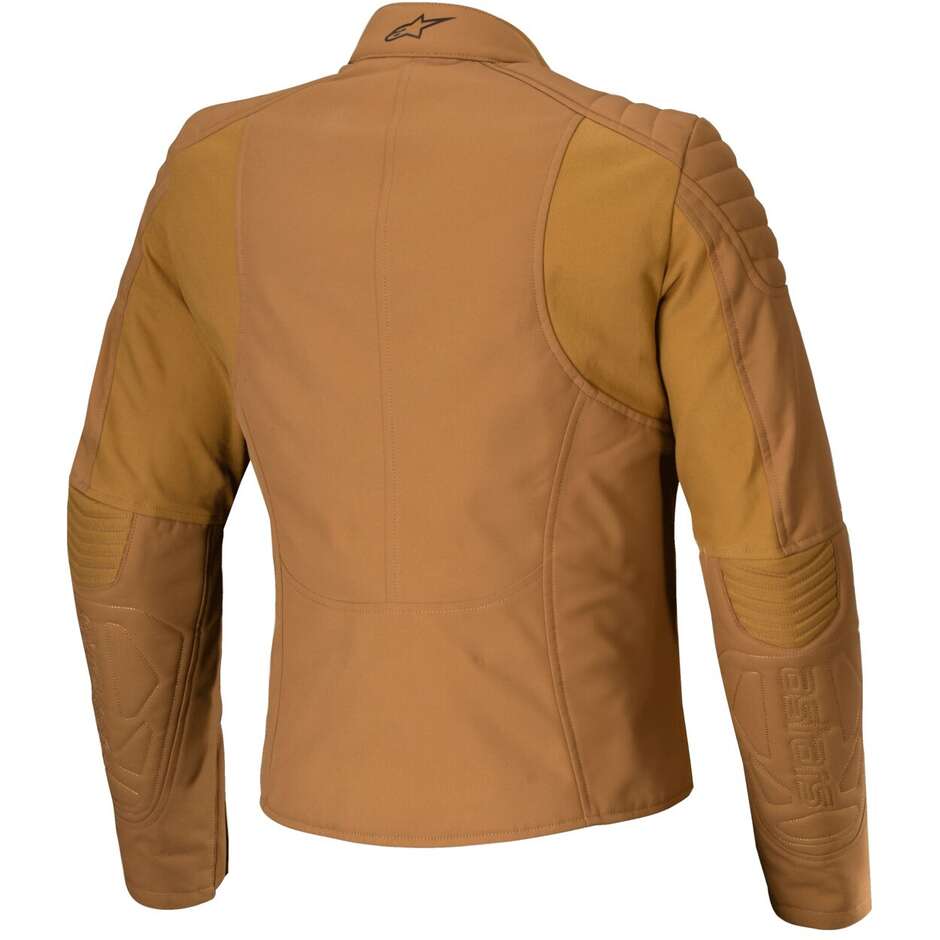 Veste de moto en tissu pour femme Alpinestars ISLA WR WOMEN Utility marron clair or