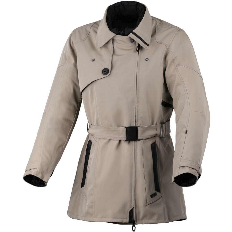 Veste de moto femme Macna Motique Beige